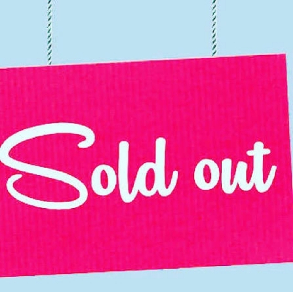 This Item Is Sold Out! Unable To Delete